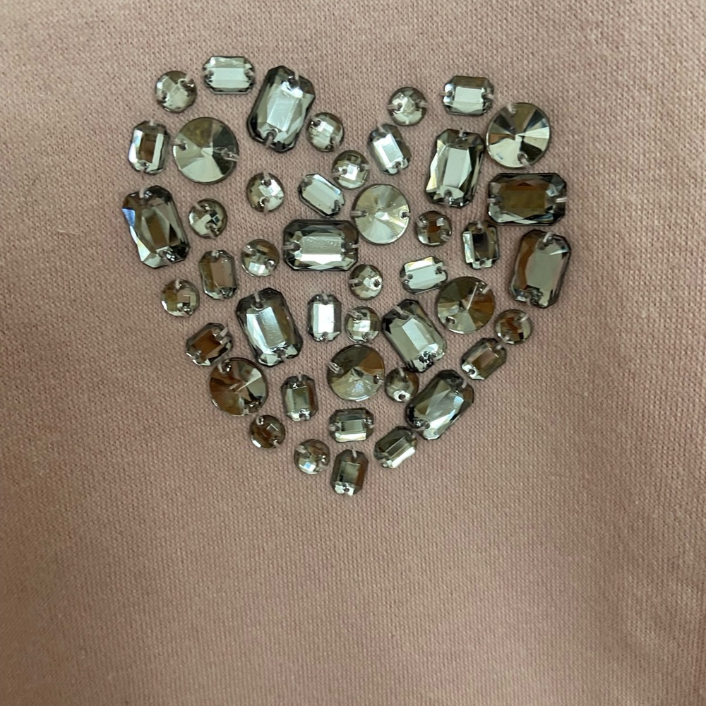 Gap pink girls heart sweatshirt - Picture 2 of 6